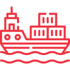 Ship in water icon image