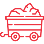 Mining cart icon image